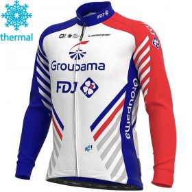 Maillot Cyclisme 2020 Groupama-FDJ Hiver Thermal Fleece N001